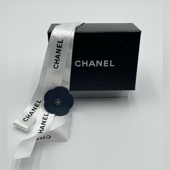 Chanel gift box with ribbon and sticker - authentic